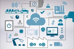 Das Schlagwort „Industrie 4.0“ steht für die intelligente Vernetzung von Produktentwicklung, Produktion, Logistik und Kunden. Bild: Fraunhofer/Bitkom